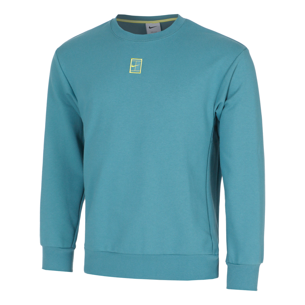 Nike Court Dri-Fit Fleece Heritage Sweatshirt Herren - petrol,