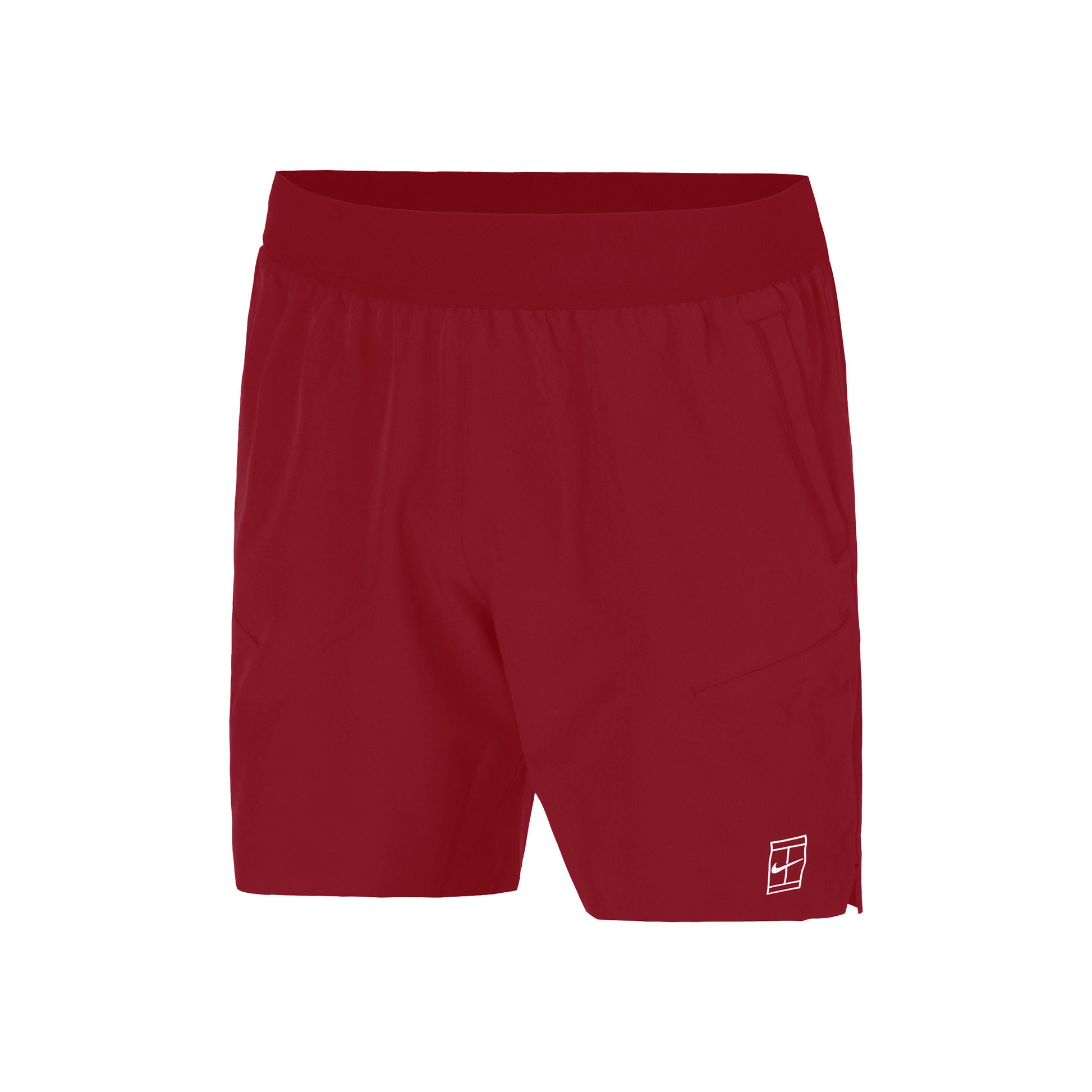 Nike Court Dri-FIT Advantage 6in Shorts Herren - rot, weiß
