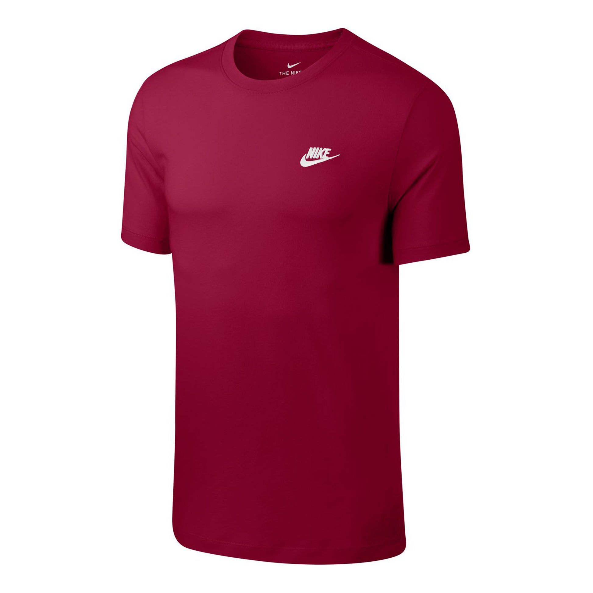 Nike Sportswear Club T-Shirt Herren - rot, weiß