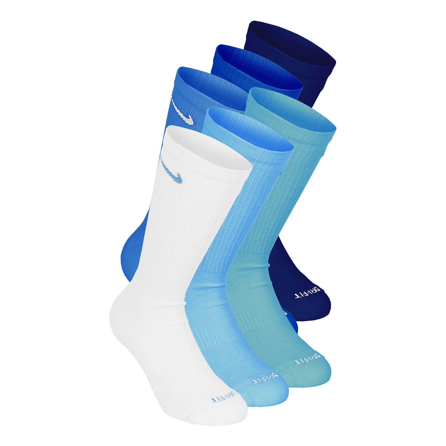 Nike Everyday Plus Cushioned Crew Sportsocken 6er Pack Herren - türkis, dunkelblau