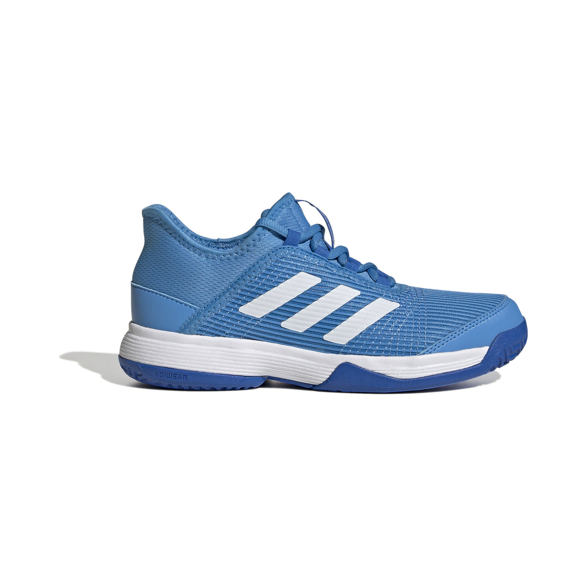 adidas Adizero Club Allcourtschuh Kinder - blau, weiß