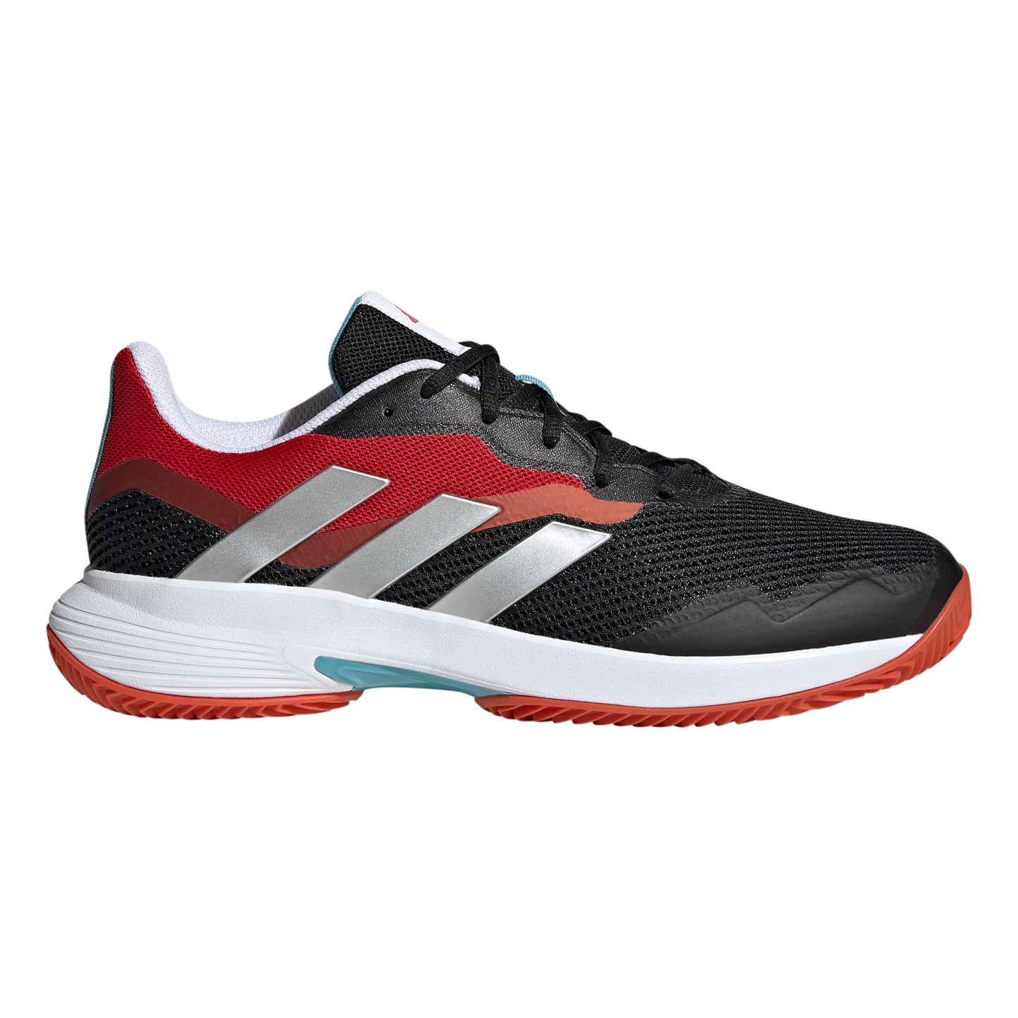 adidas CourtJam Control Sandplatzschuh Herren - schwarz, rot
