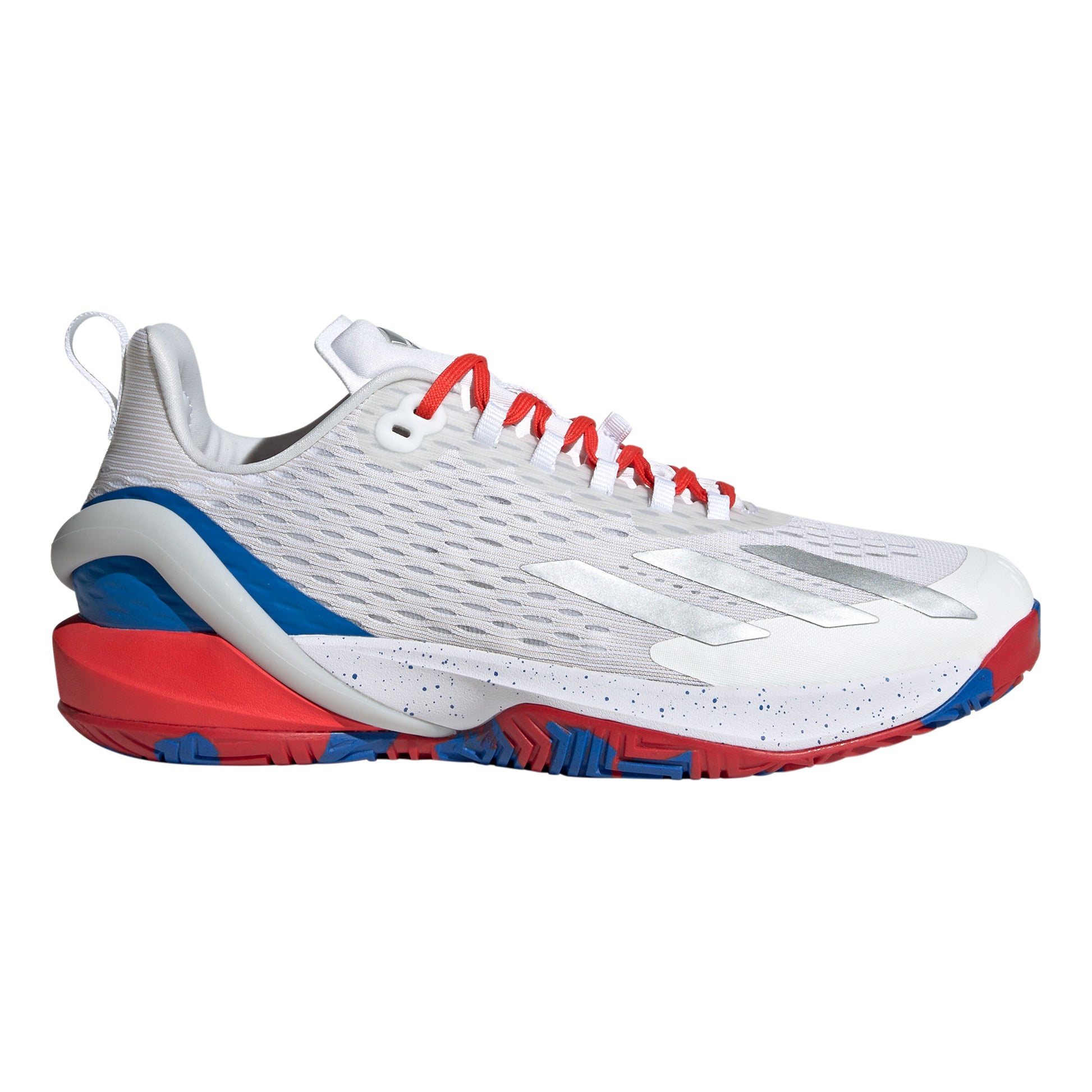 adidas Adizero Cybersonic Allcourtschuh Herren - weiß, rot