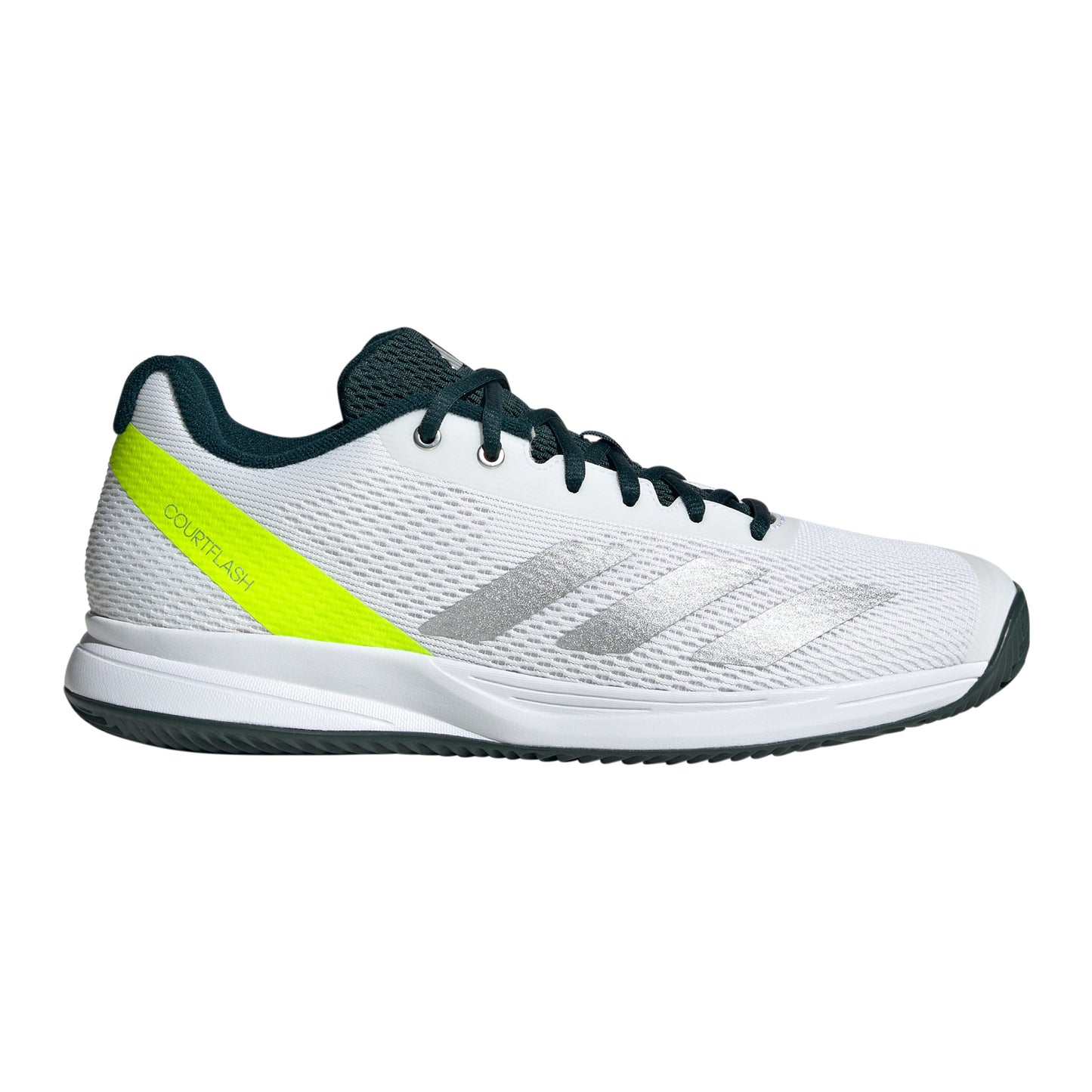 adidas Courtflash Speed 2 Allcourtschuh Herren - weiß, neongelb