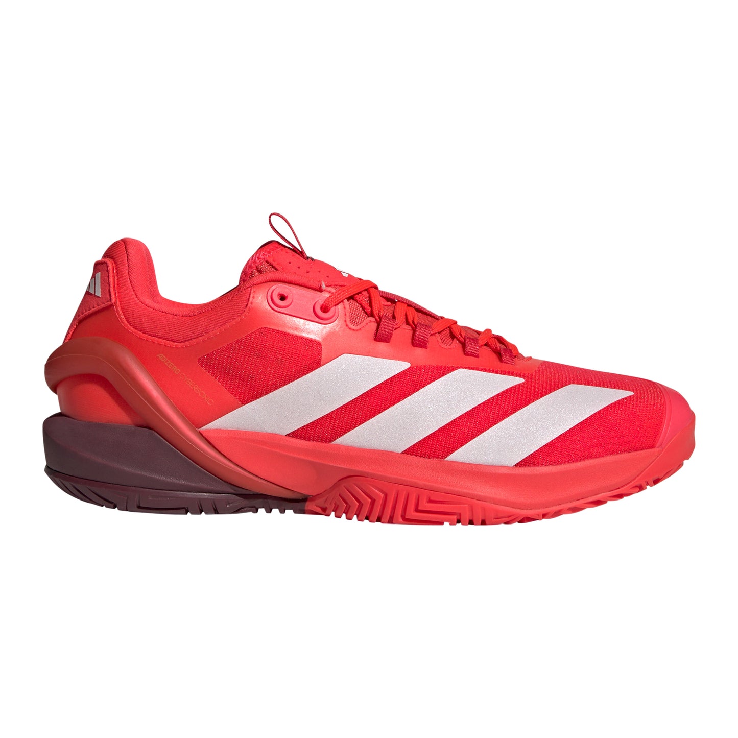 adidas Adizero Cybersonic Allcourtschuh Herren - rot, weiß