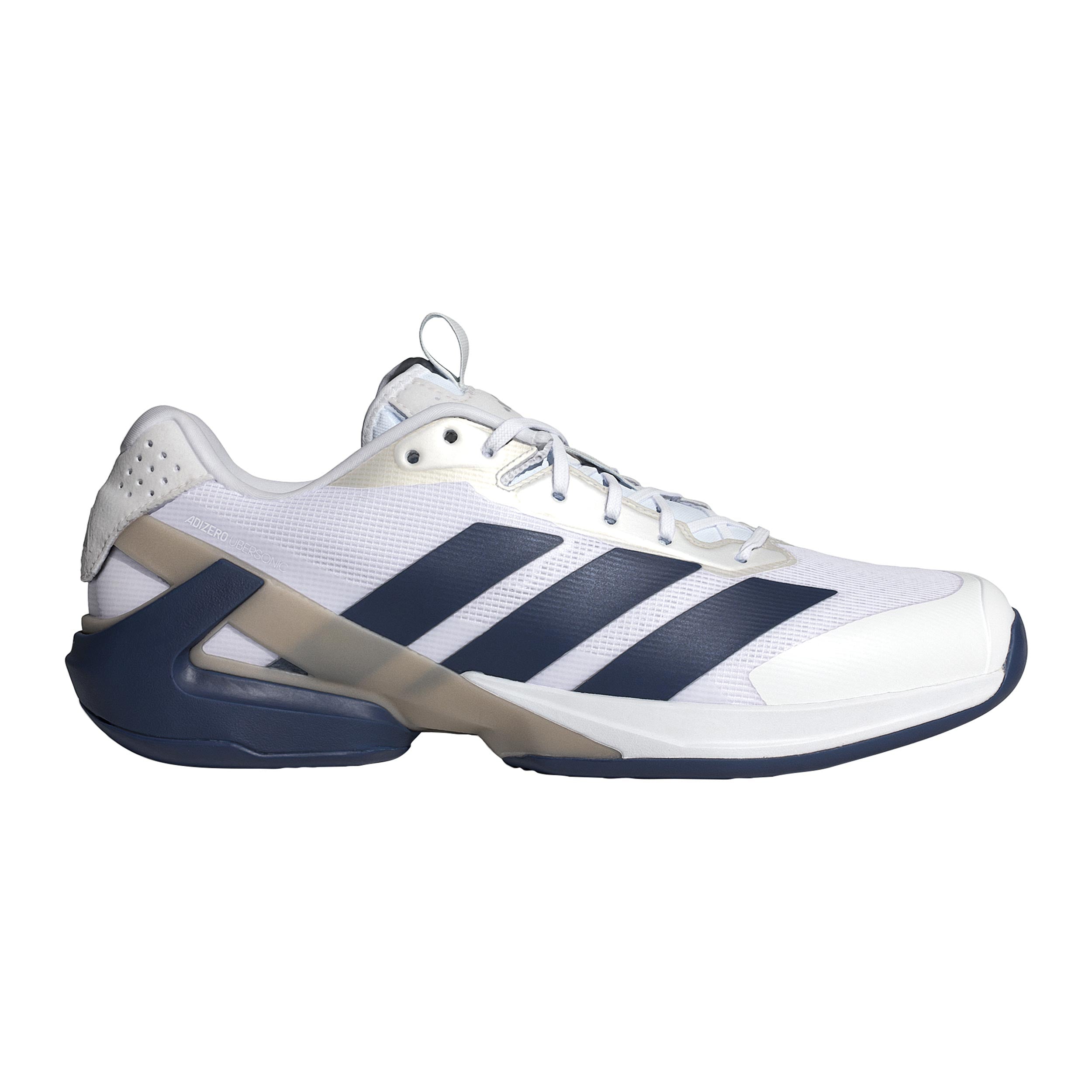adidas adizero Ubersonic 5  Allcourtschuh Herren - weiß, dunkelblau