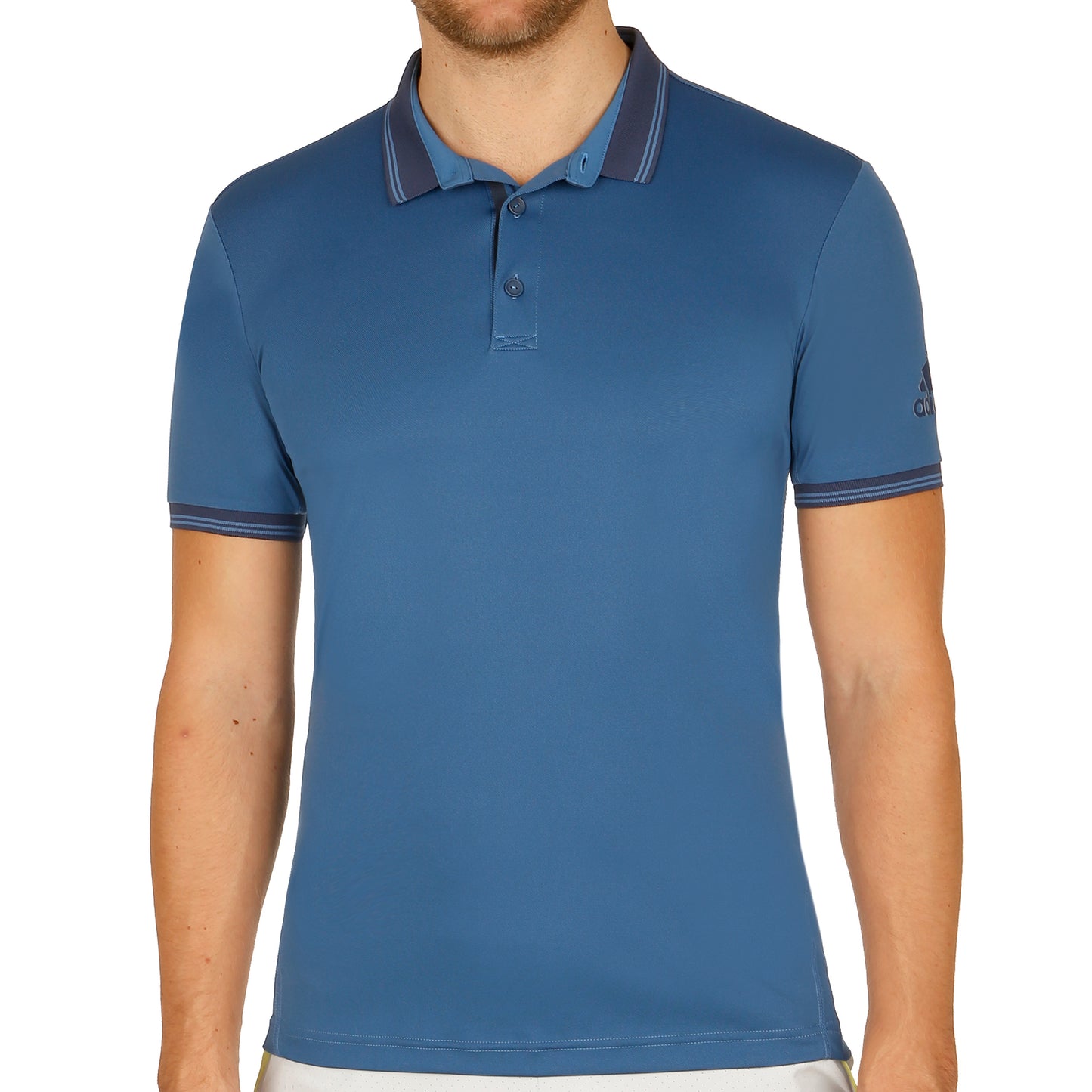 adidas Pique Polo Herren - blau, dunkelblau