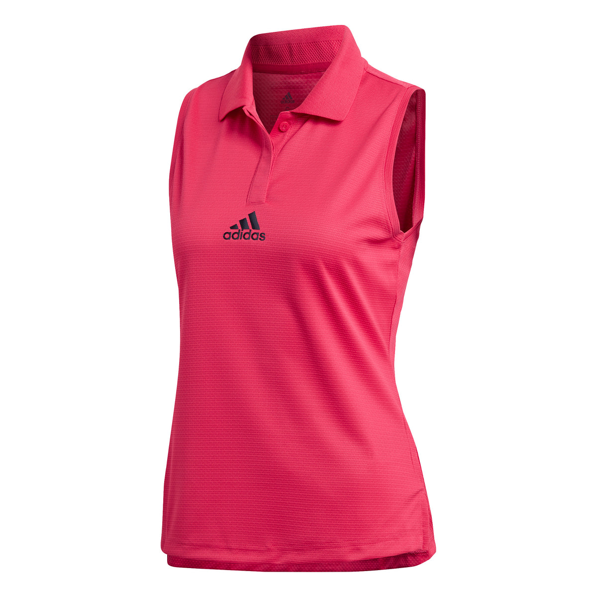 adidas T Match Heat Ready Polo Damen - pink, schwarz