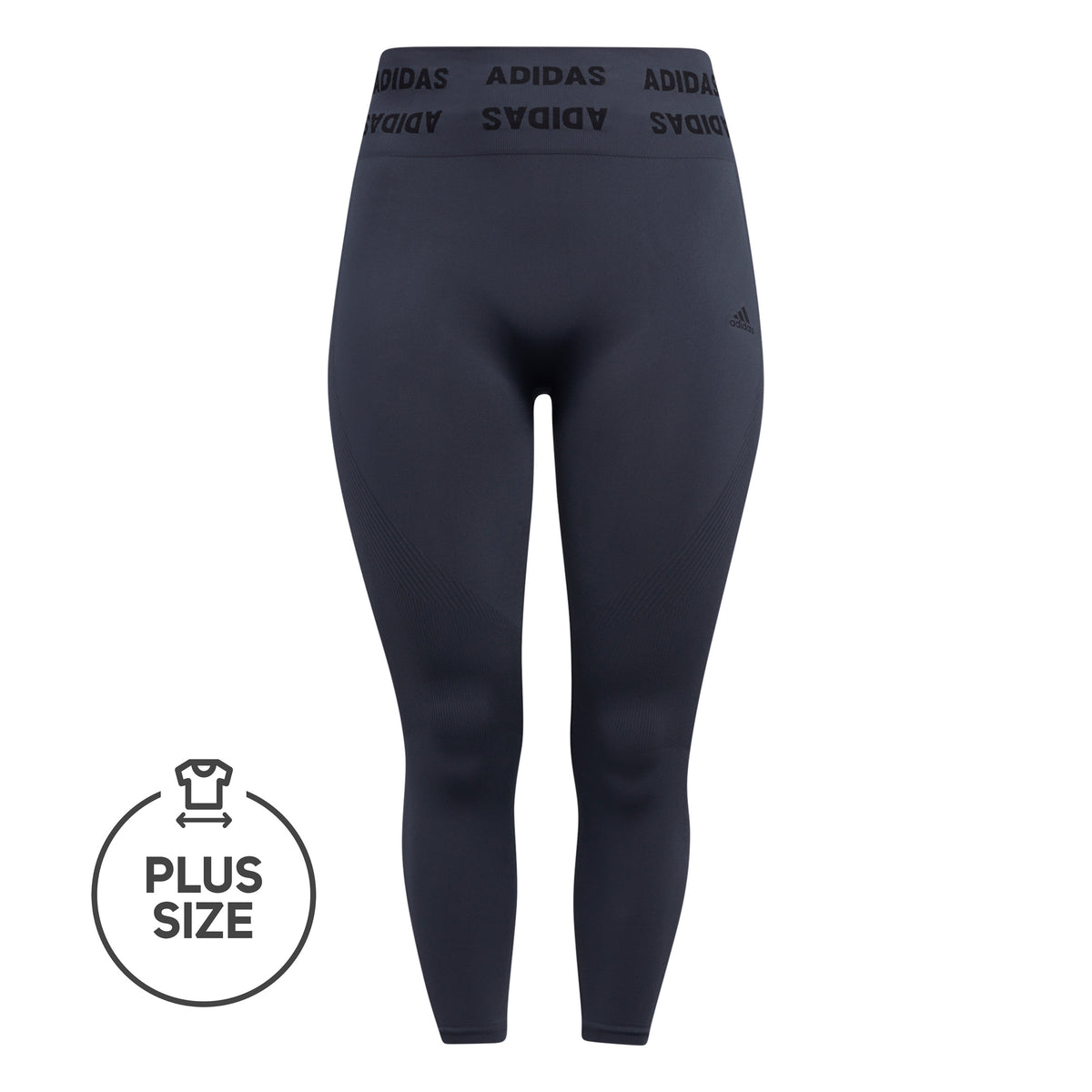 adidas Aeroknit Plus Size Tight Damen - dunkelgrau, schwarz