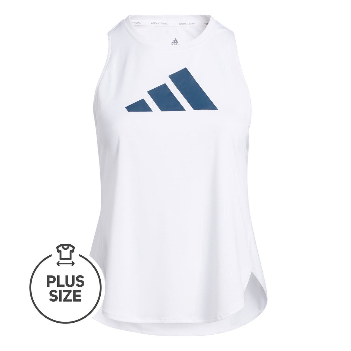 adidas Badge of Sport Logo Plus Size Tank-Top Damen - weiß, blau