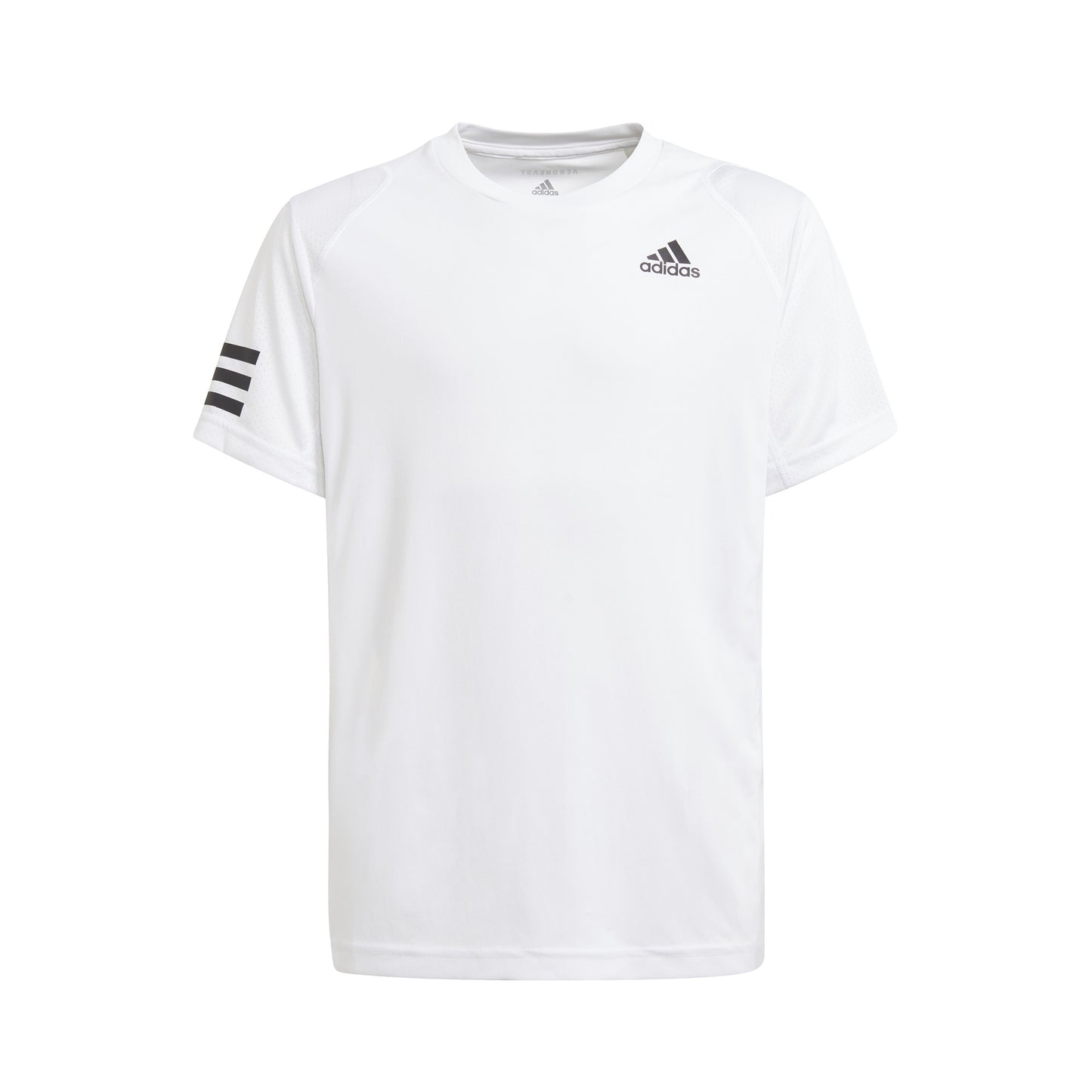 adidas Club 3 Stripes T-Shirt Jungen - weiß, schwarz