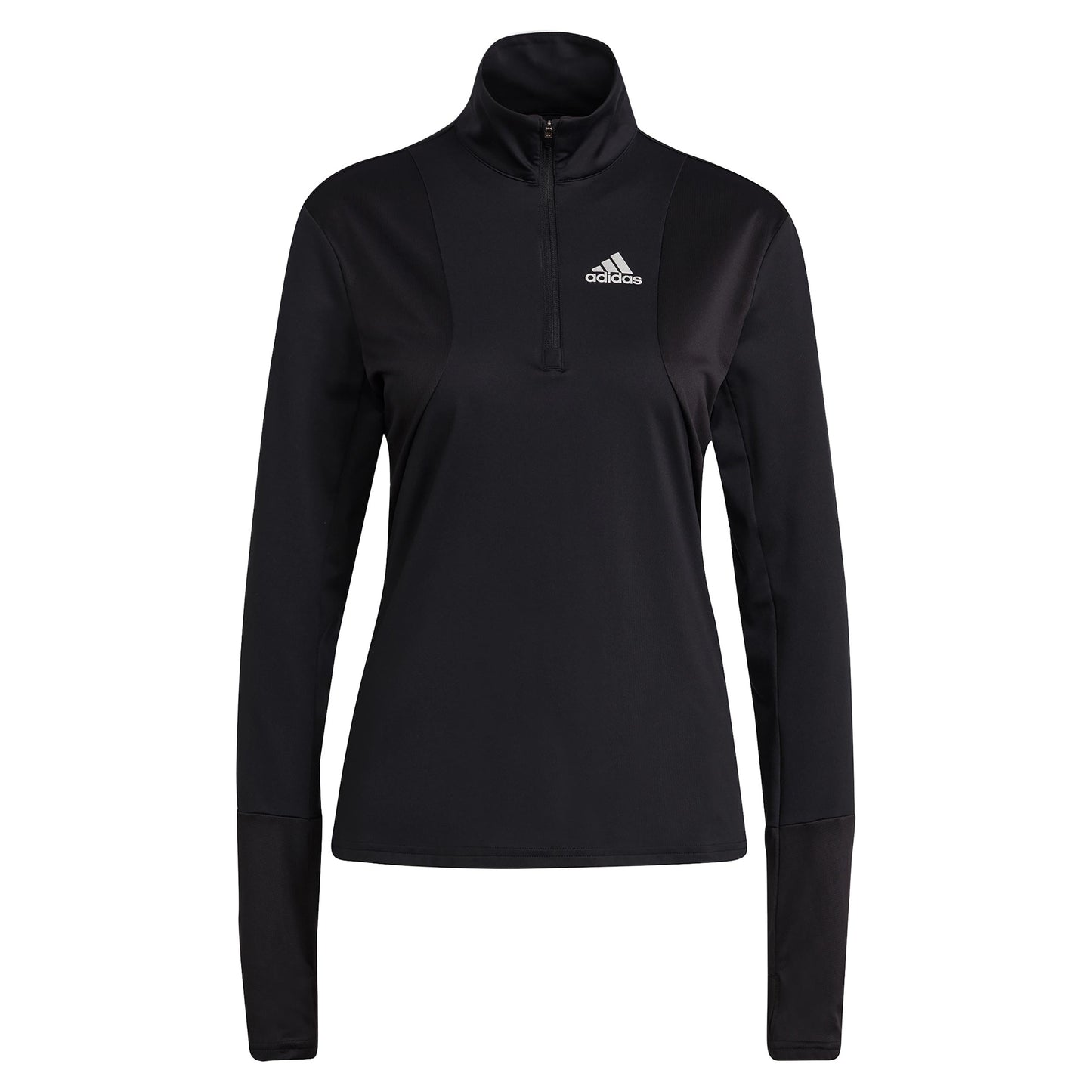 adidas Own The Run Half-Zip Longsleeve Damen - schwarz, weiß