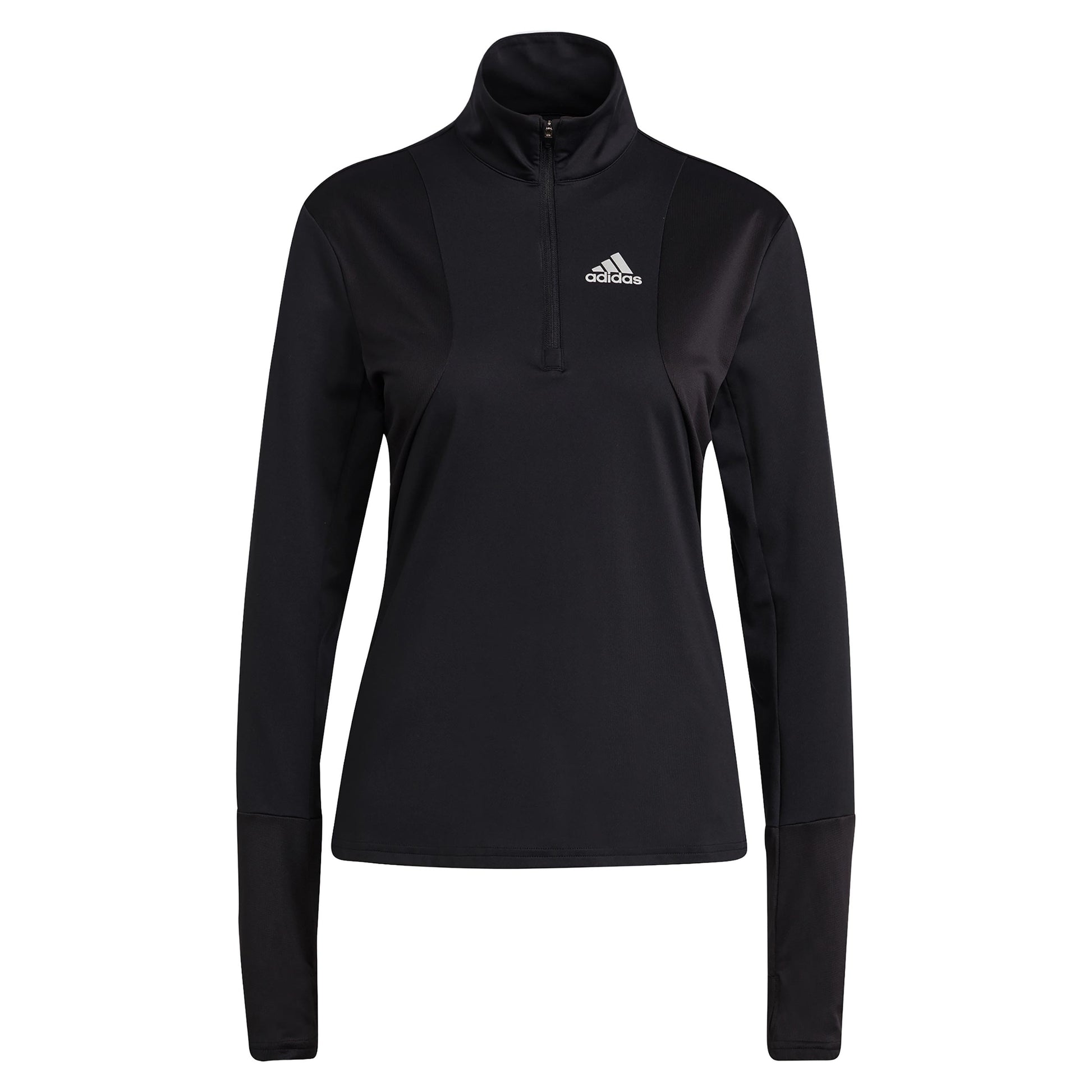adidas Own The Run Half-Zip Longsleeve Damen - schwarz, weiß