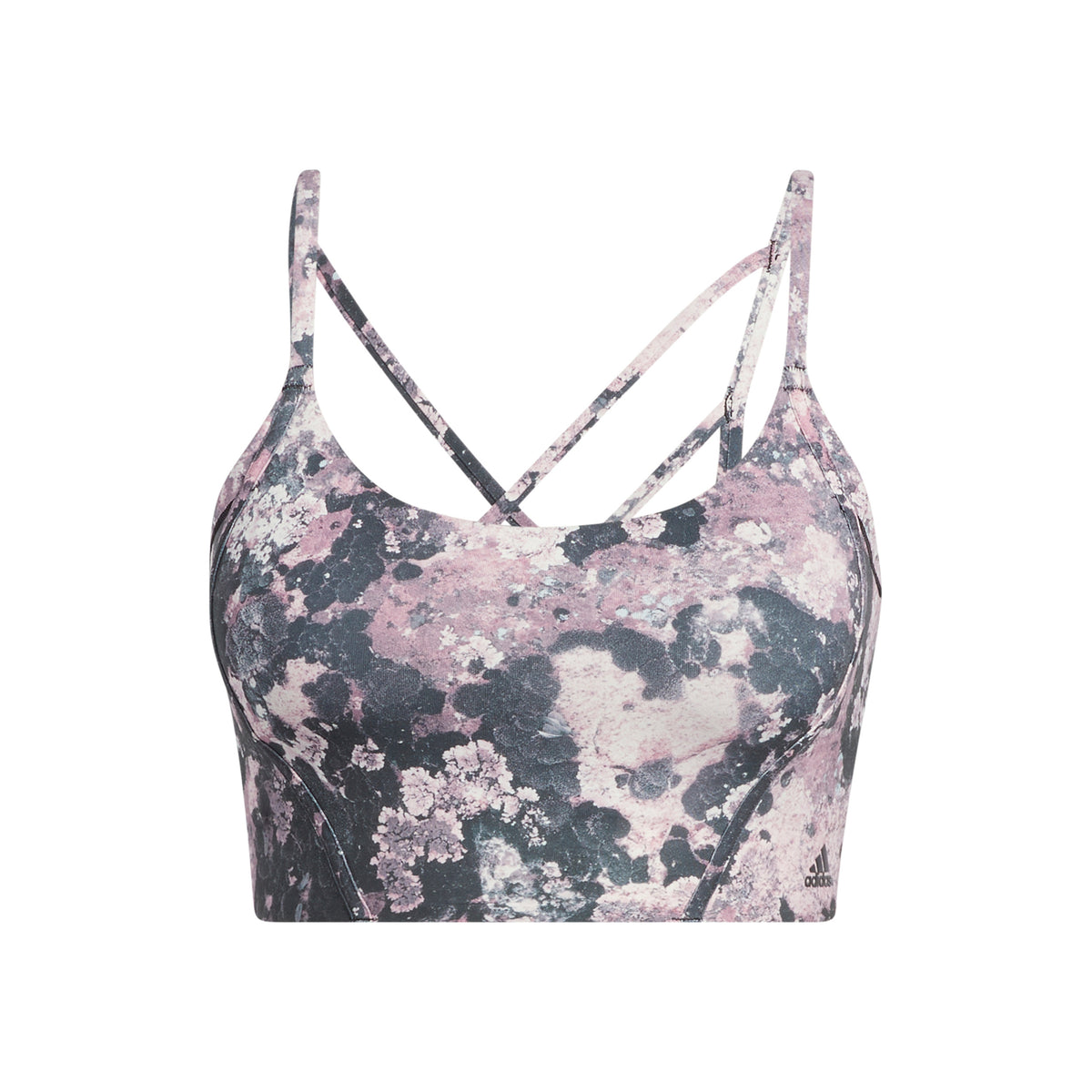 adidas Yoga Light-Support Long Line All Over Print Sport-BH Damen - mehrfarbig