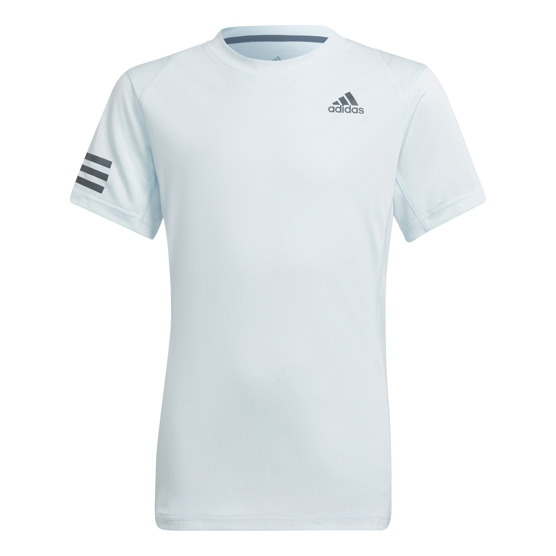 adidas Club 3 Stripes T-Shirt Jungen - hellblau,