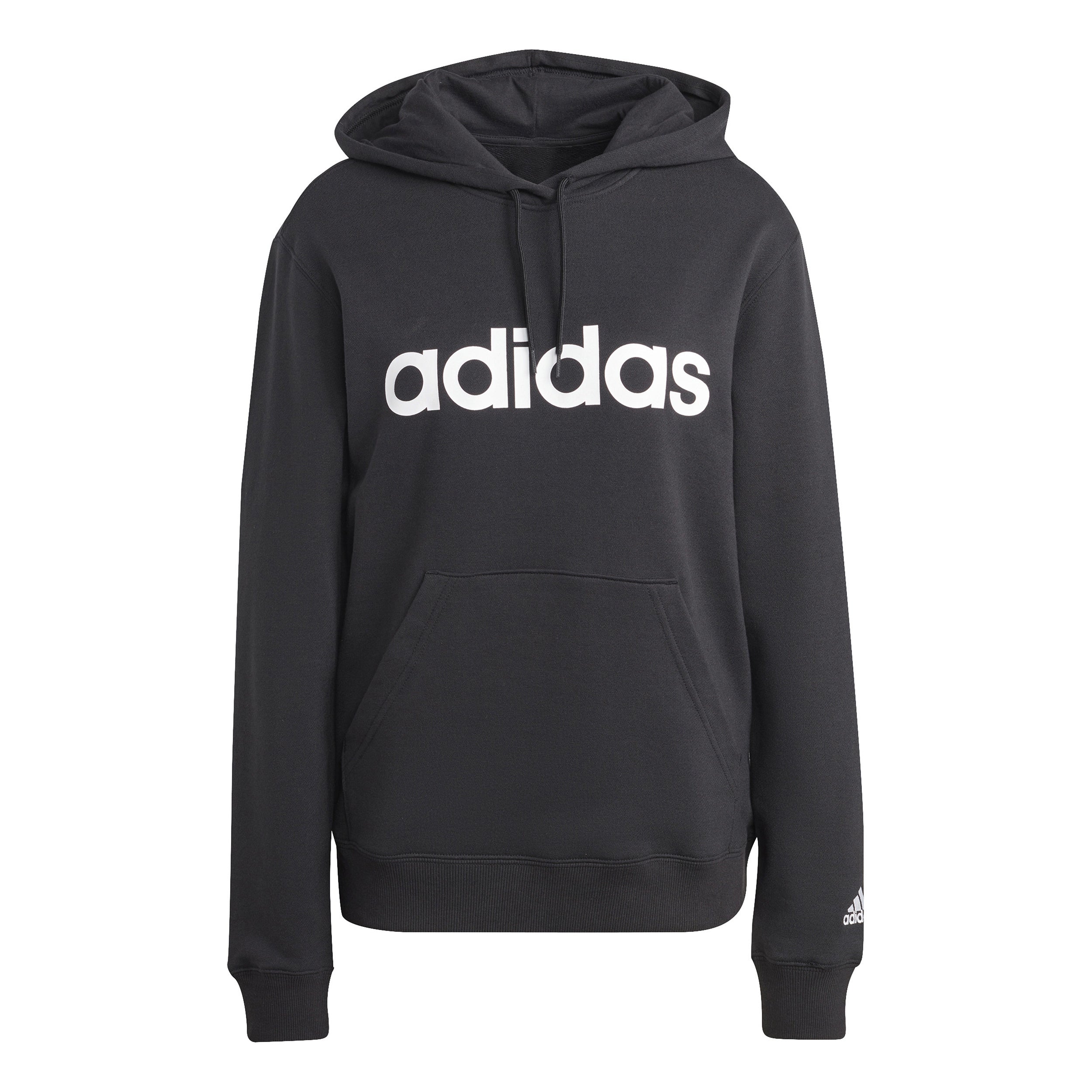 adidas Essentials Linear Hoody Damen-Schwarz,Weiß
