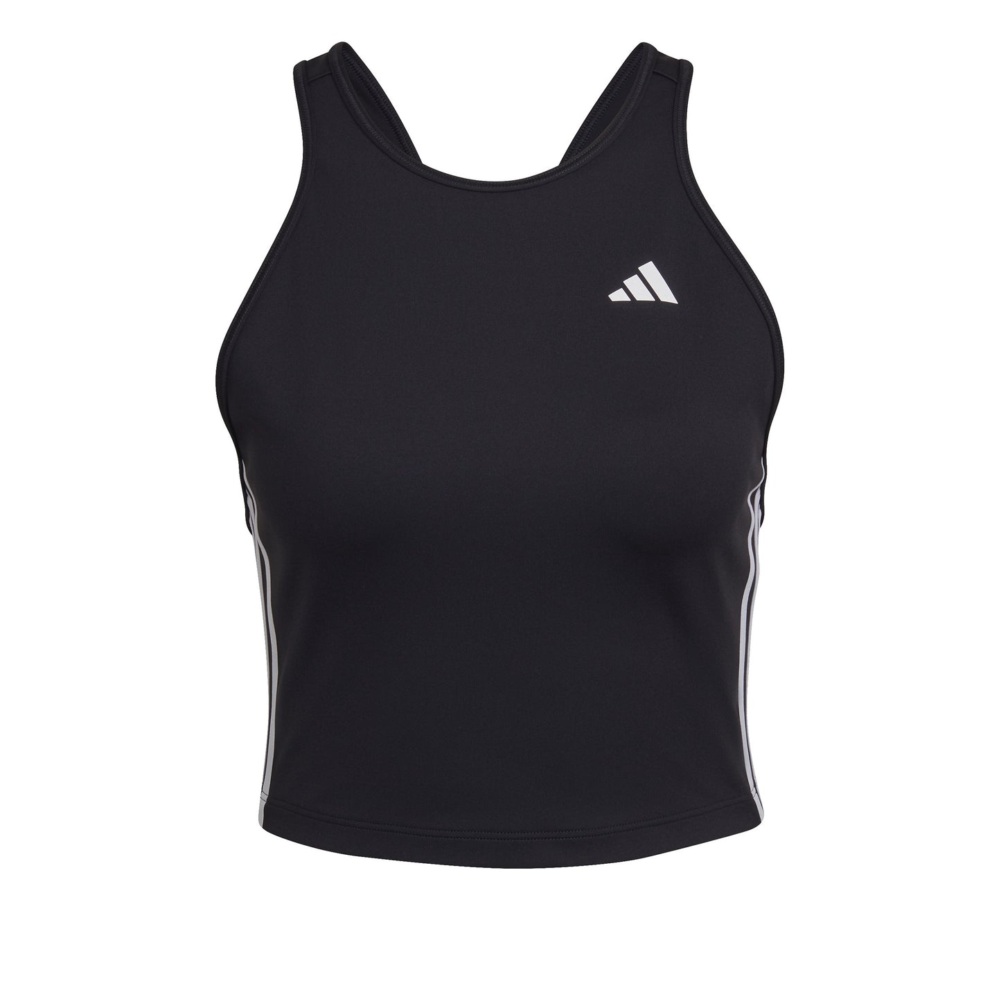 adidas AEROREADY Made for Training 3-Stripes Crop Tank-Top Damen - schwarz, weiß