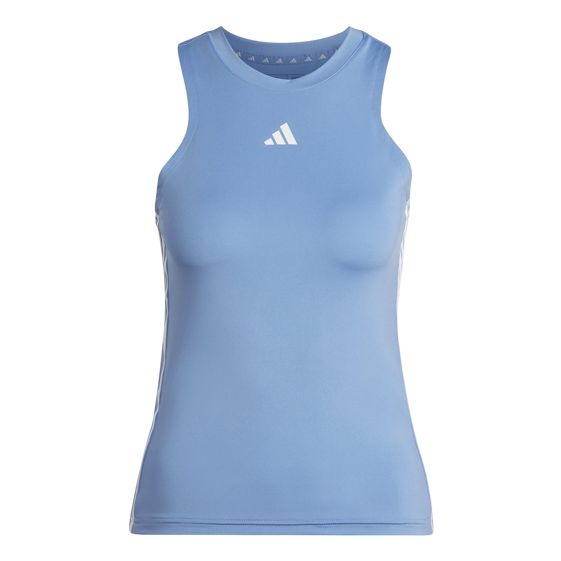 adidas Training  Regular 3-Stripes Tank-Top Damen - hellblau, weiß