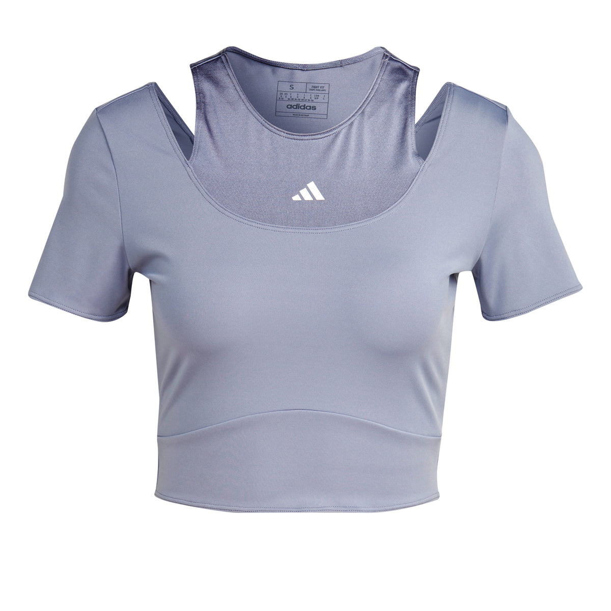 adidas HIIT AEROREADY Crop Training T-Shirt Damen - grau,