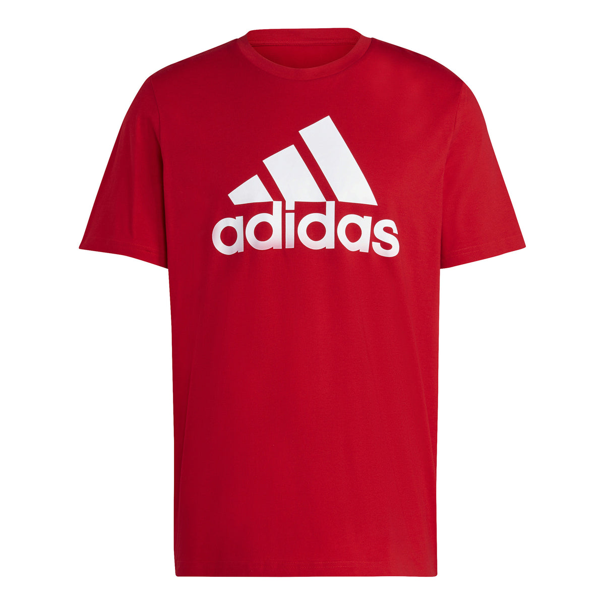 adidas Big Logo Single Jersey T-Shirt Herren - rot, weiß