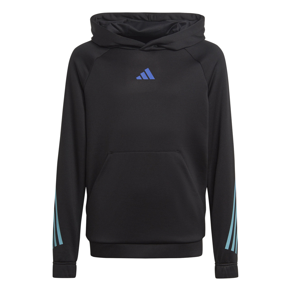 adidas Train Icons AEROREADY 3-Stripes Hoody Jungen - schwarz, blau