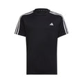 Train AEROREADY 3-Stripes Regular-Fit T-Shirt Jungen - schwarz, weiß
