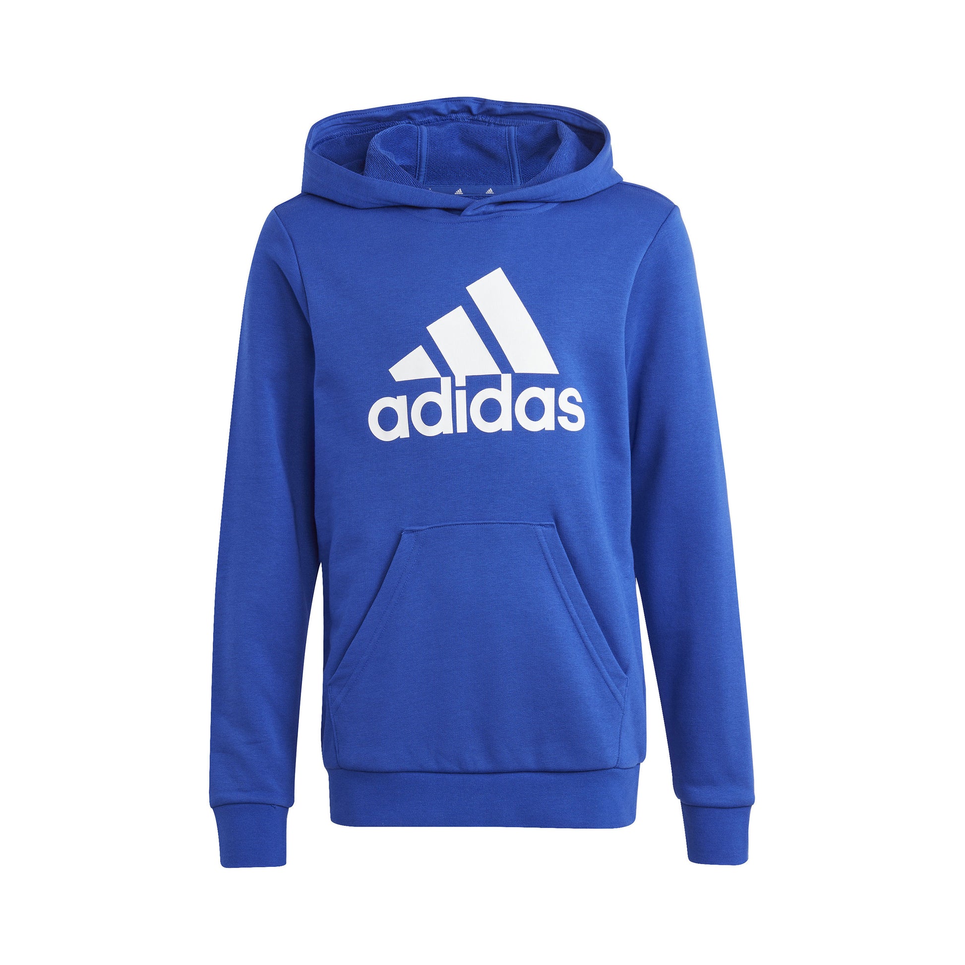 adidas Big Logo Cotton Hoody Jungen - blau, weiß