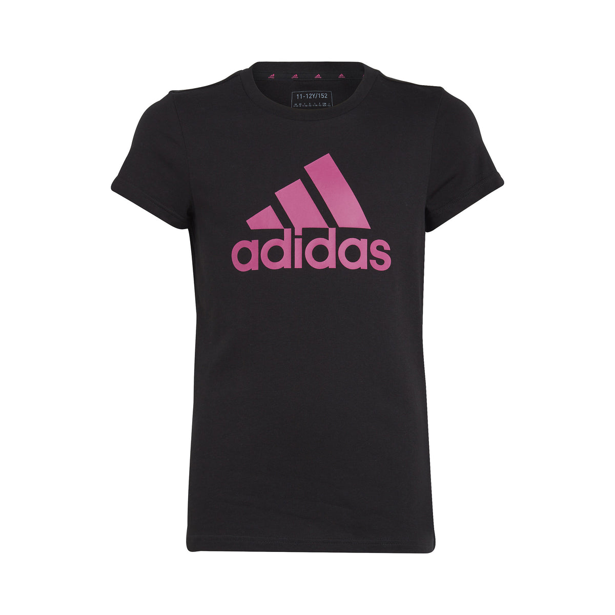 adidas Big Logo T-Shirt Mädchen - schwarz, pink