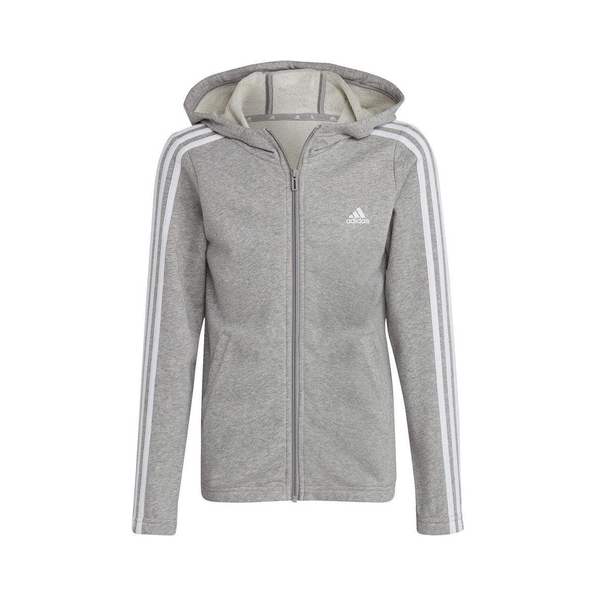 adidas 3Stripes Sweatjacke Mädchen - grau