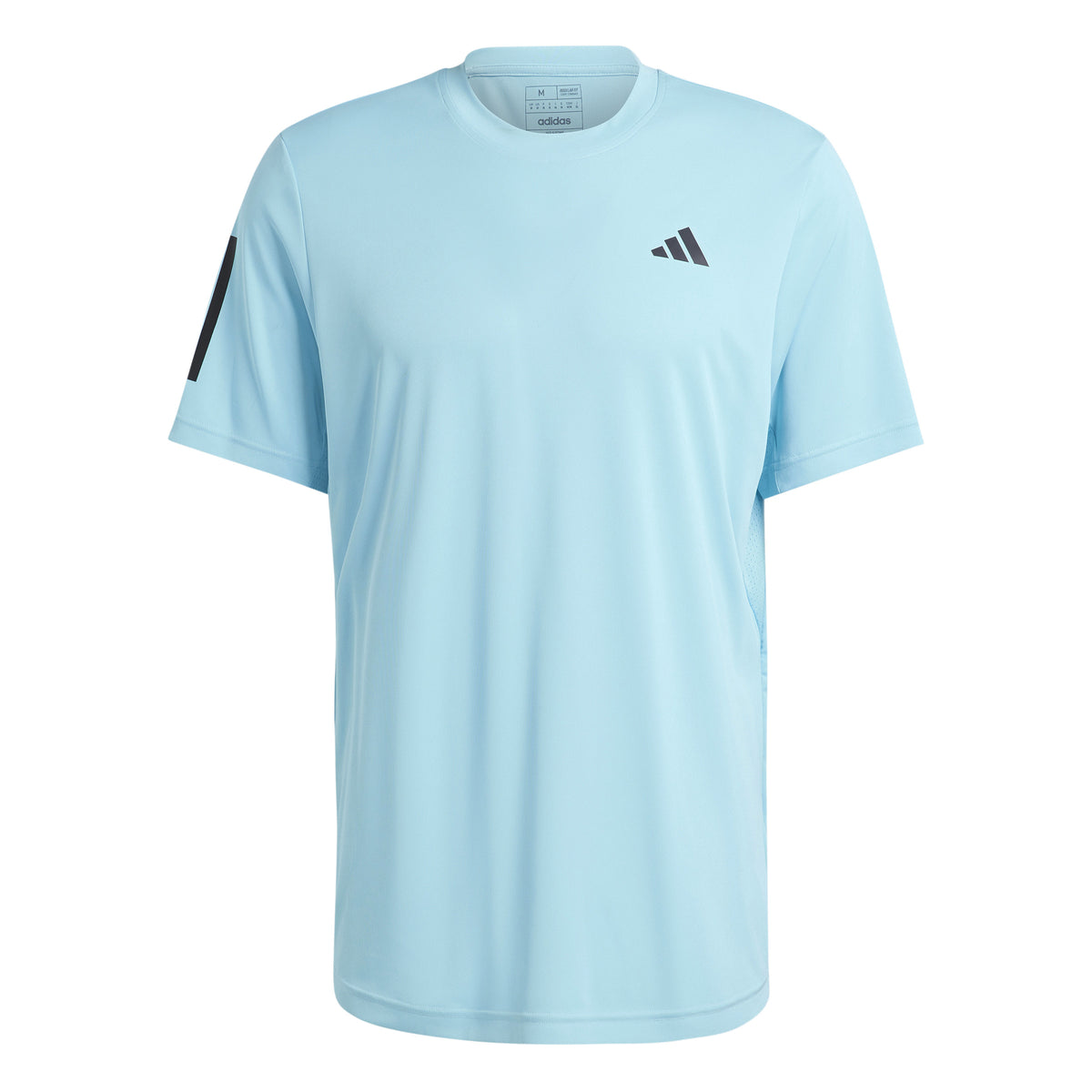 adidas Club 3 Stripes T-Shirt Herren - hellblau,