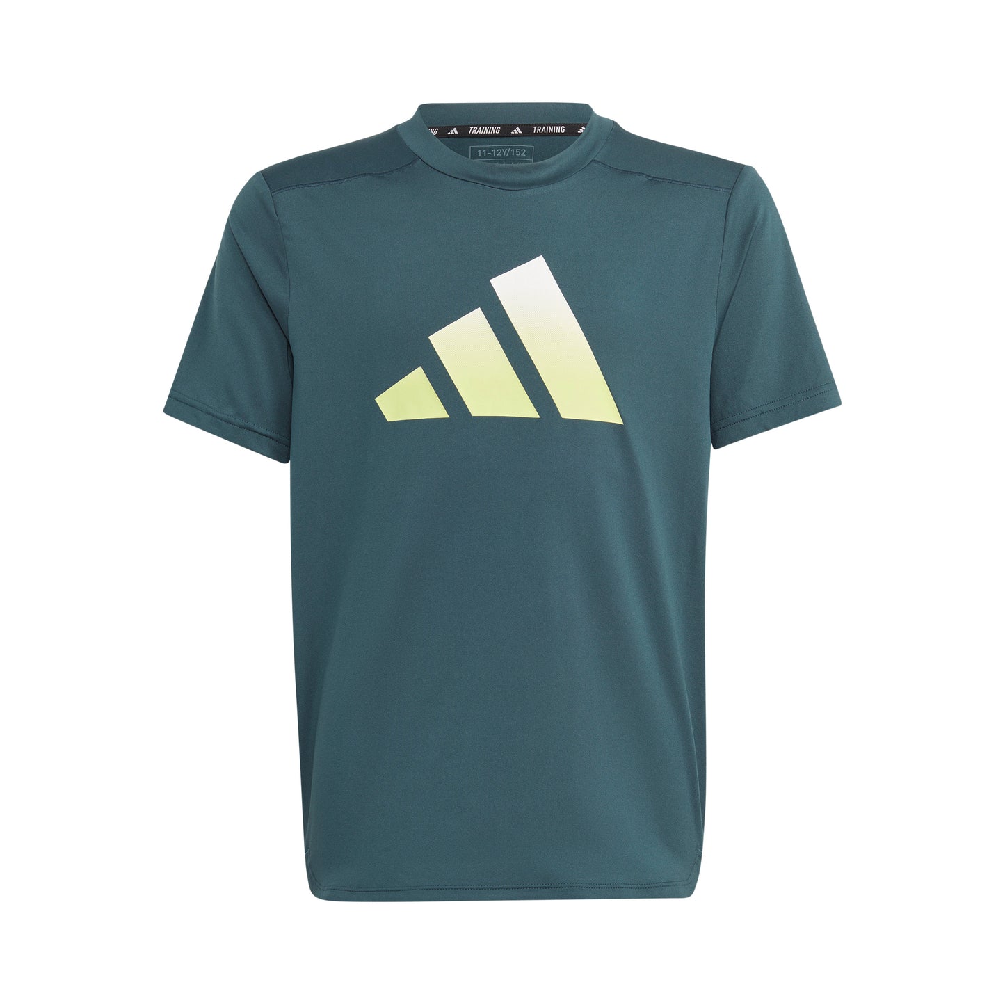 adidas Training Icons T-Shirt Jungen - petrol, limette
