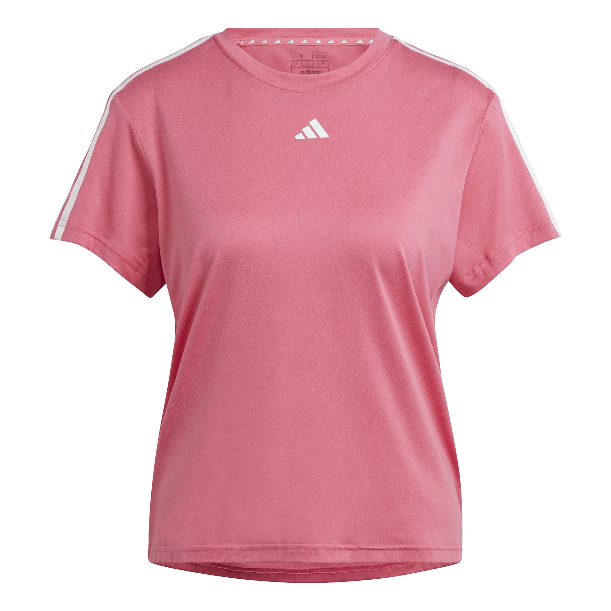 adidas Essentials 3 Stripes T-Shirt Damen - pink, weiß