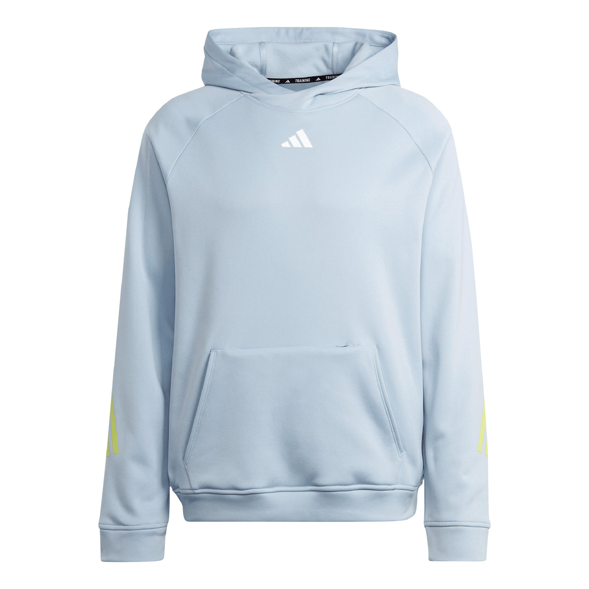 adidas Training Icons 3 Stripes Sweatjacke Herren - hellblau, limette