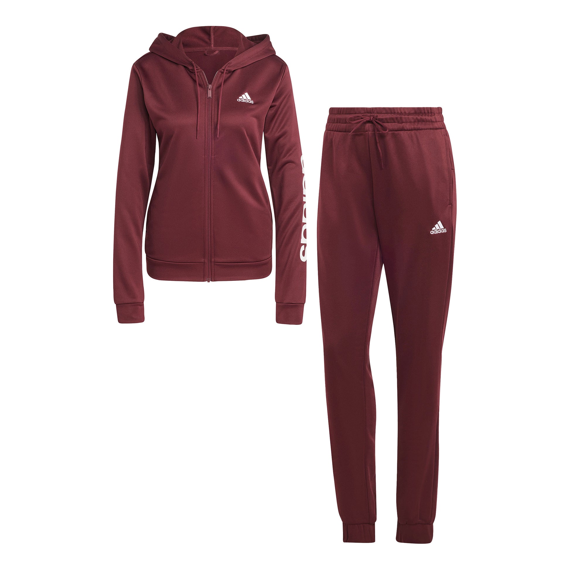 adidas Linear Trainingsanzug Damen - rot,