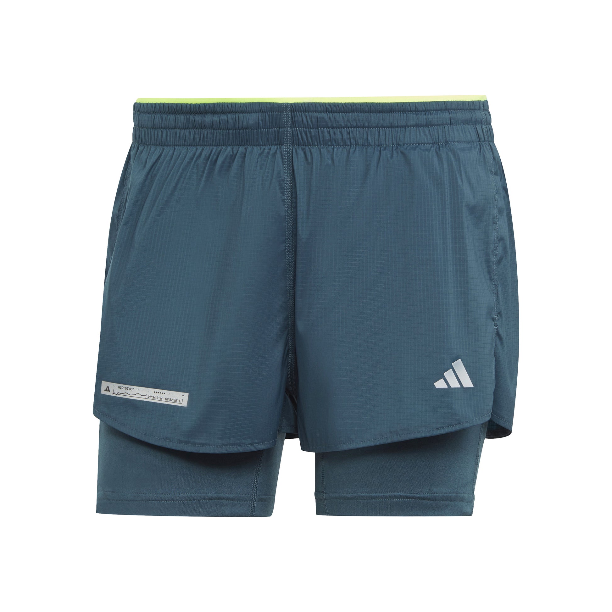 adidas Ultimate 2in1 Laufshorts Damen - petrol, grün