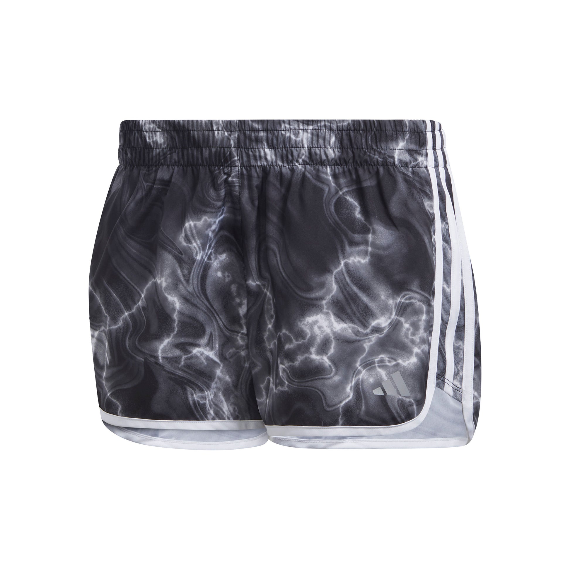 adidas M20 3in AOP Laufshorts Damen-Schwarz,Mehrfarbig