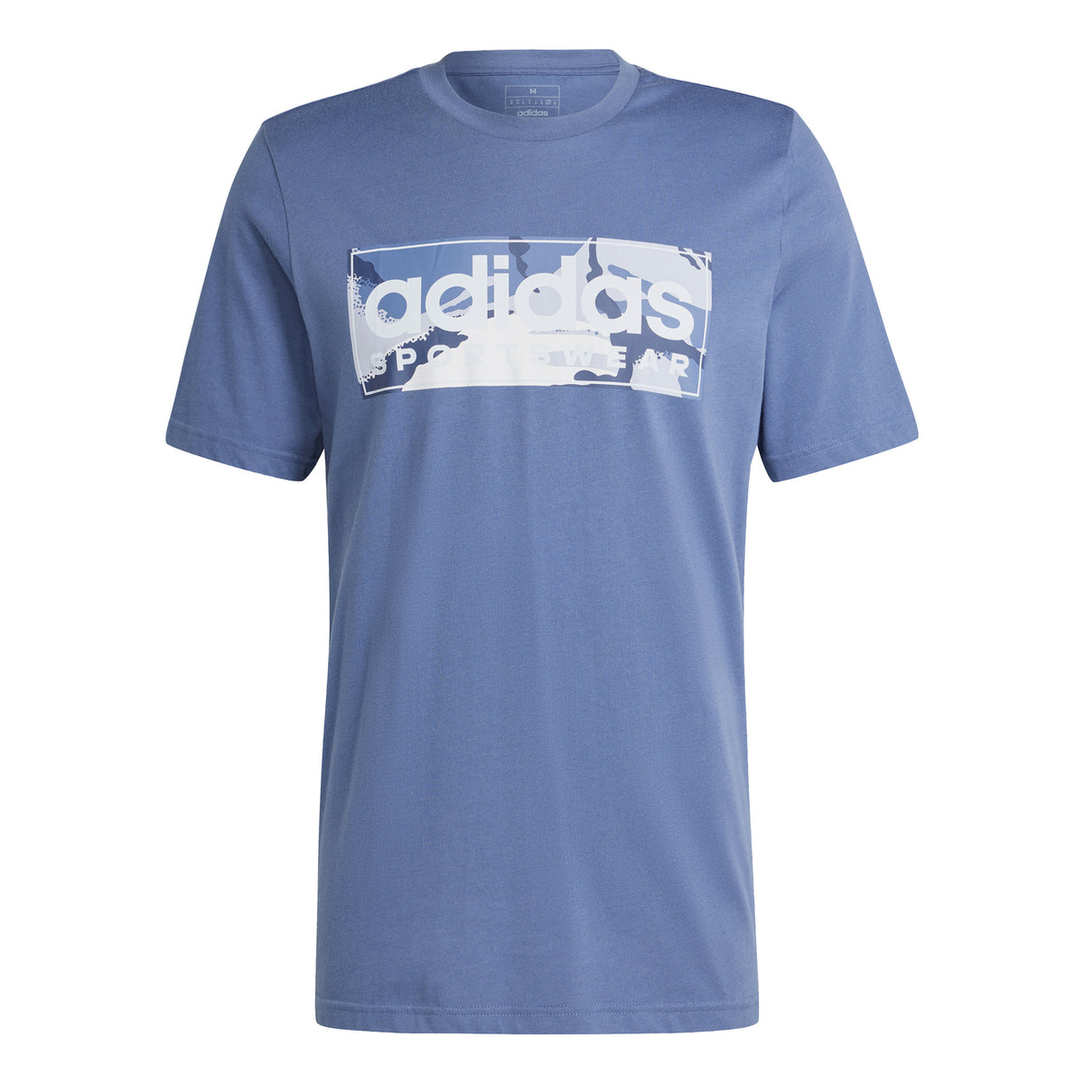 adidas Camo Graphic 2 T-Shirt Herren - blaugrau, weiß