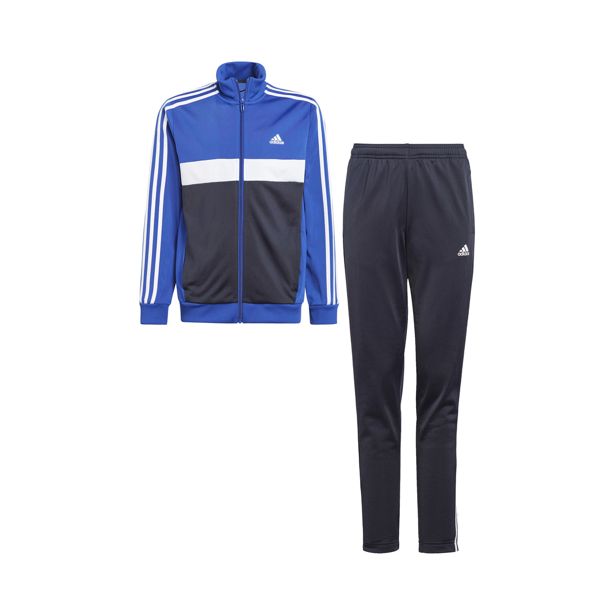 adidas 3Stripes Trainingsanzug Jungen - blau, mehrfarbig