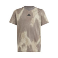 AOP T-Shirt Jungen - braun, beige