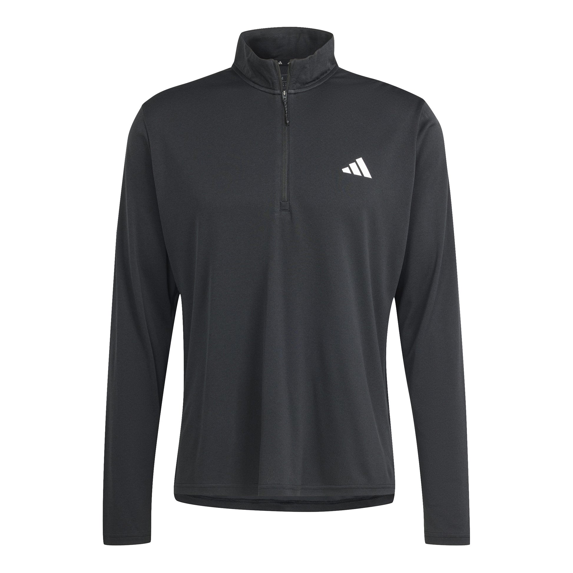 adidas Essentials 1/4 Zip Longsleeve Herren-Schwarz