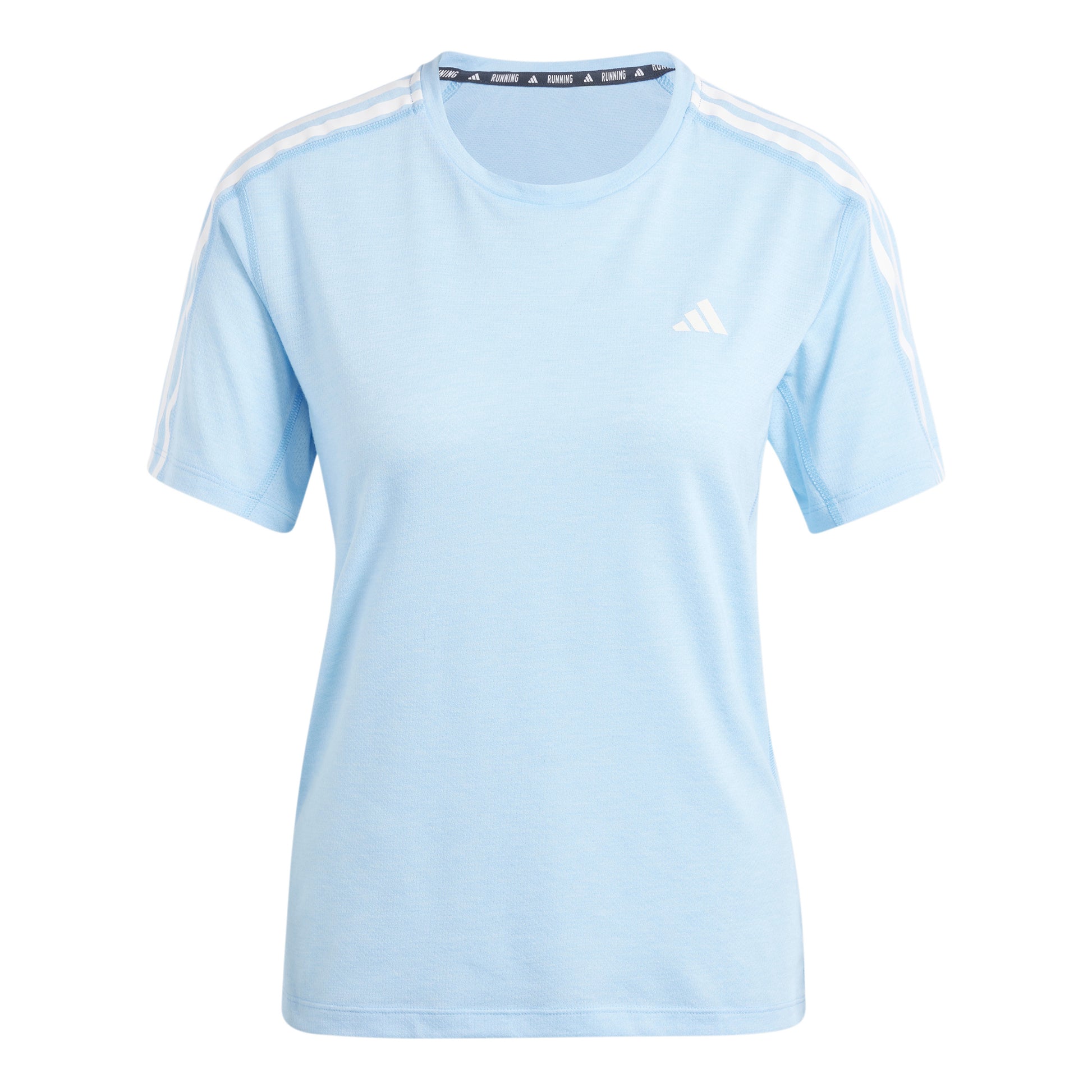 adidas Own The Run E 3S Laufshirt Damen - hellblau,
