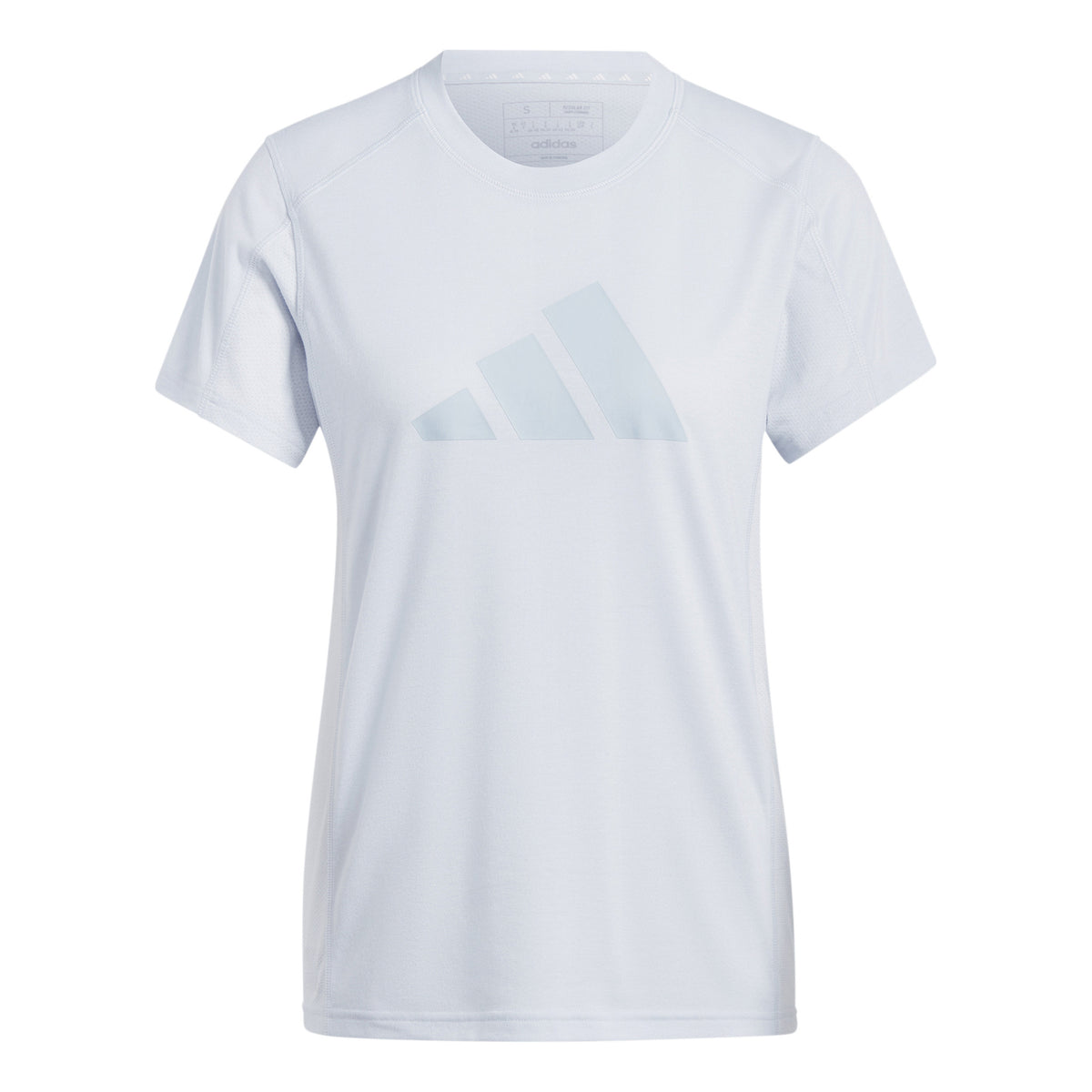 adidas Training Essential Logo T-Shirt Damen - hellgrau,