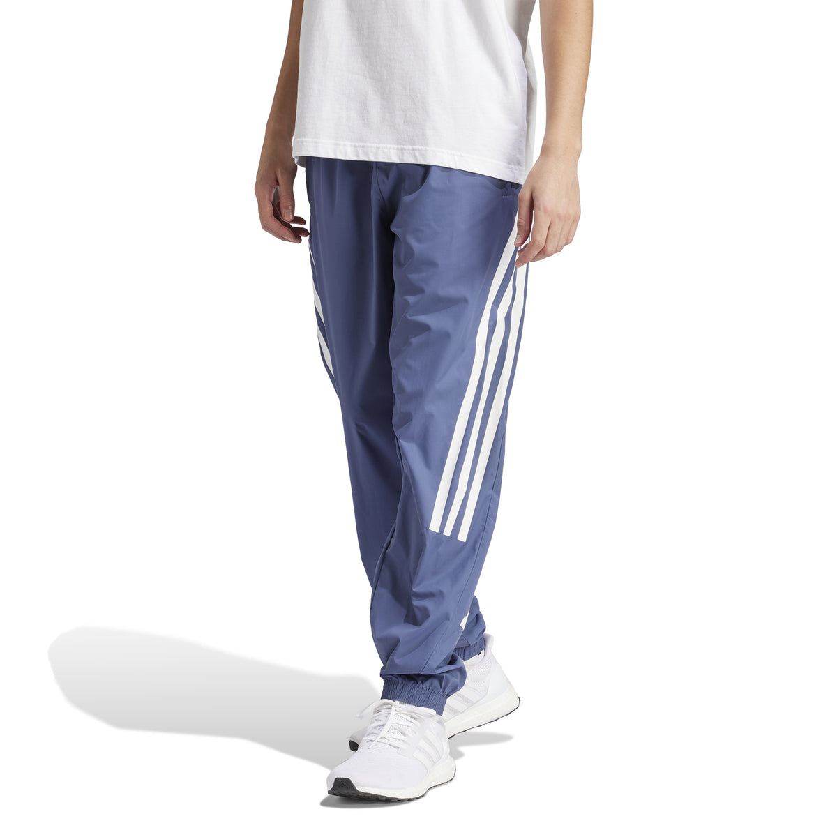 adidas Future Icon Woven Trainingshose Herren - blau, weiß
