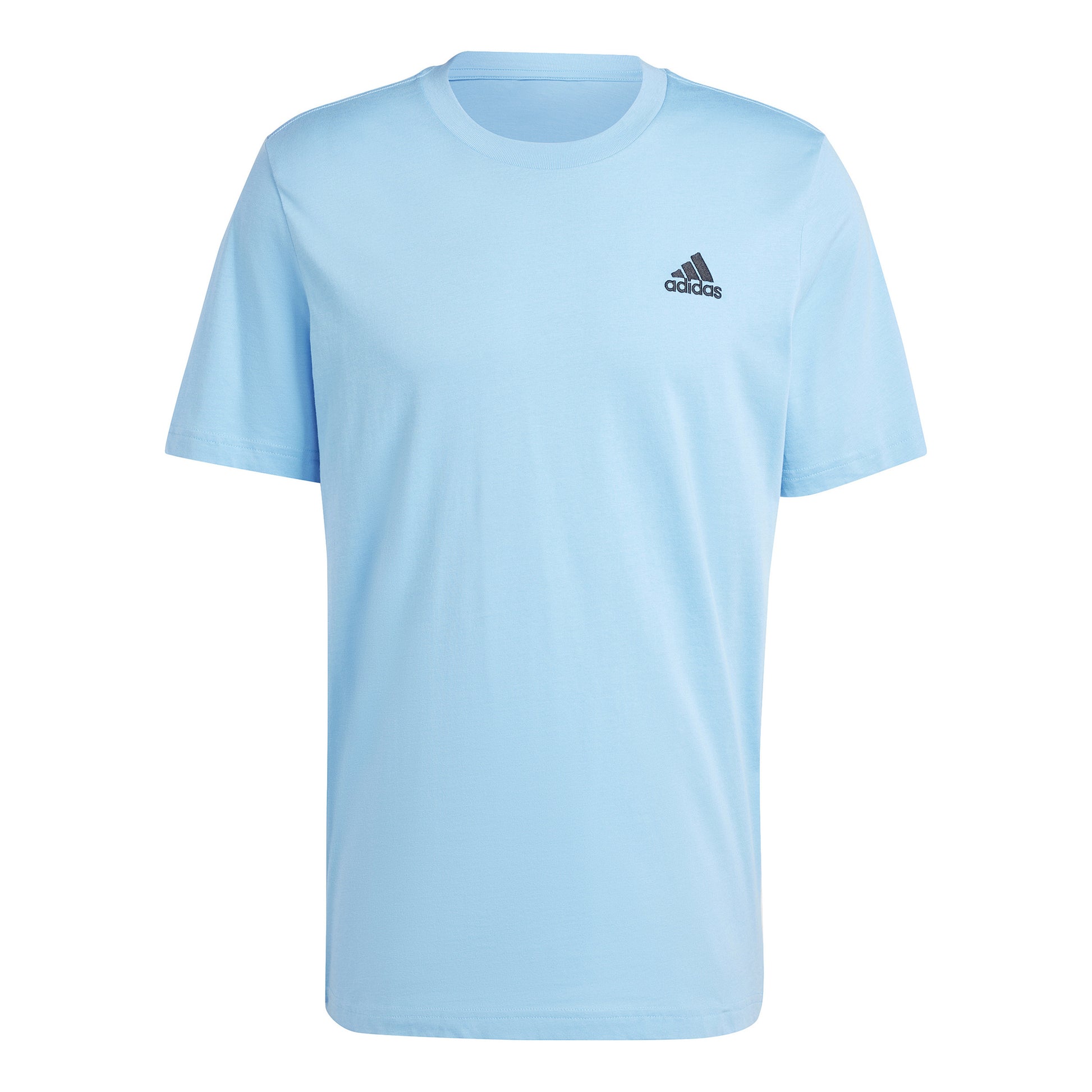 adidas Sleeveless Single Jersey T-Shirt Herren - hellblau, schwarz