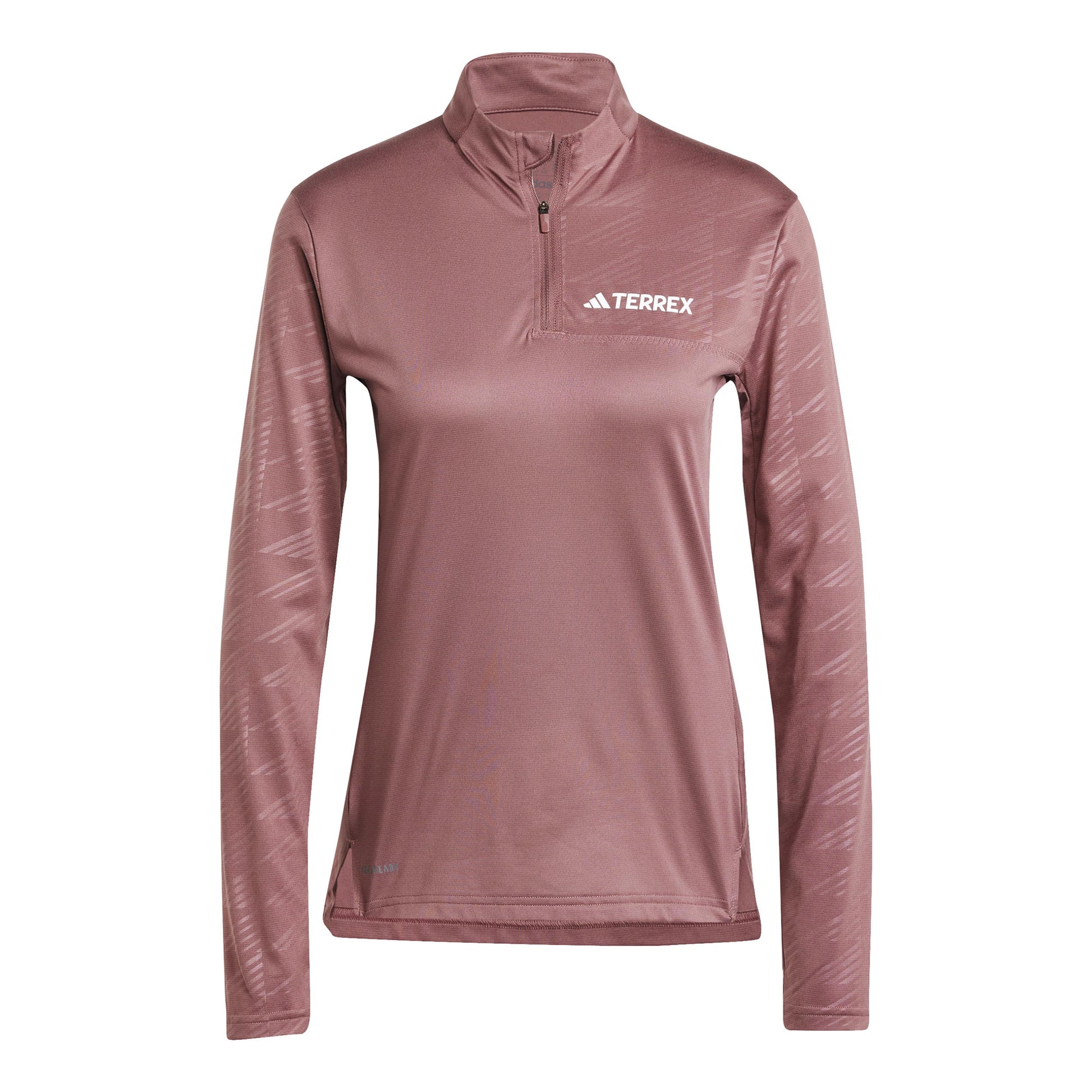 adidas MT Half-Zip Longsleeve Damen - braun,
