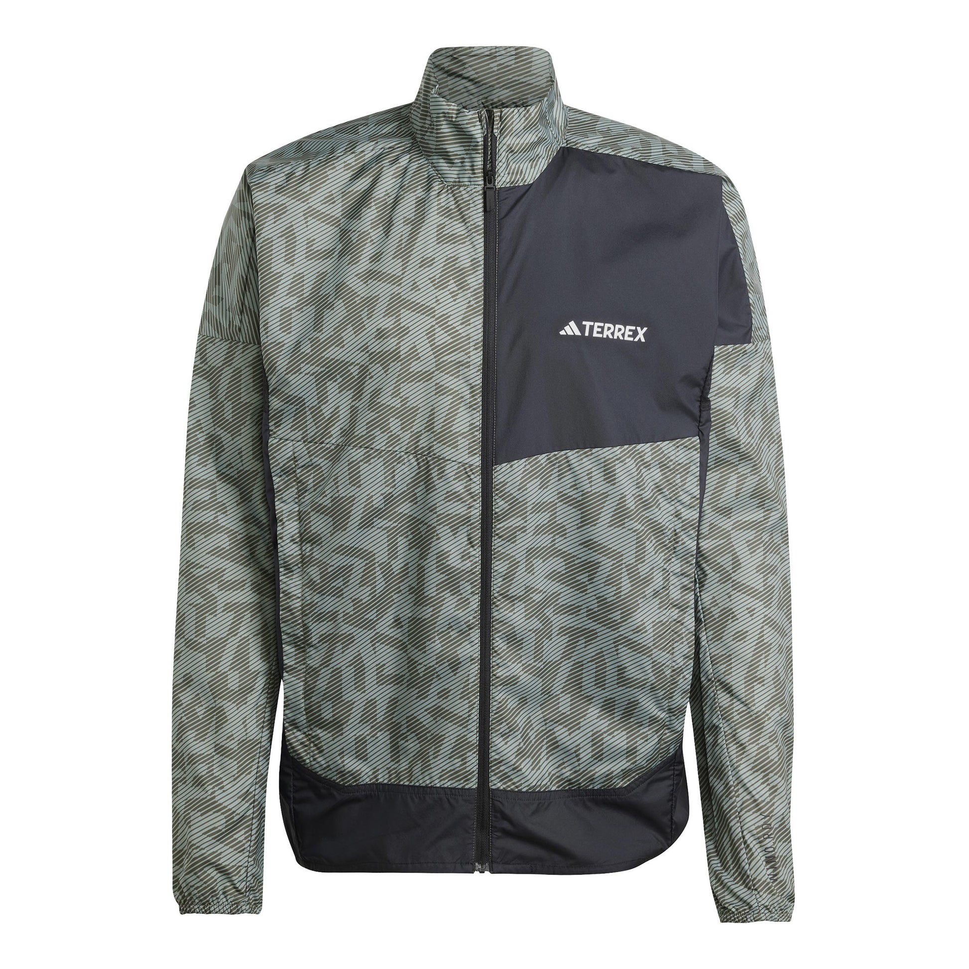 adidas Terrex Trail Wind Laufjacke Herren-Oliv