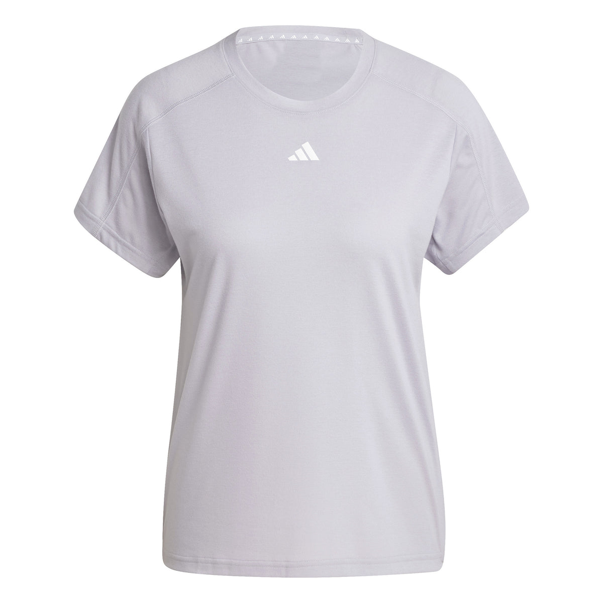 adidas Essentials Crew T-Shirt Damen - hellgrau,