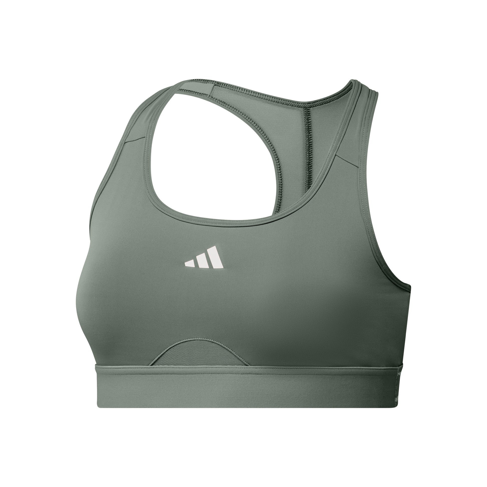 adidas Powerreact Training Sport-BH Damen - salbei