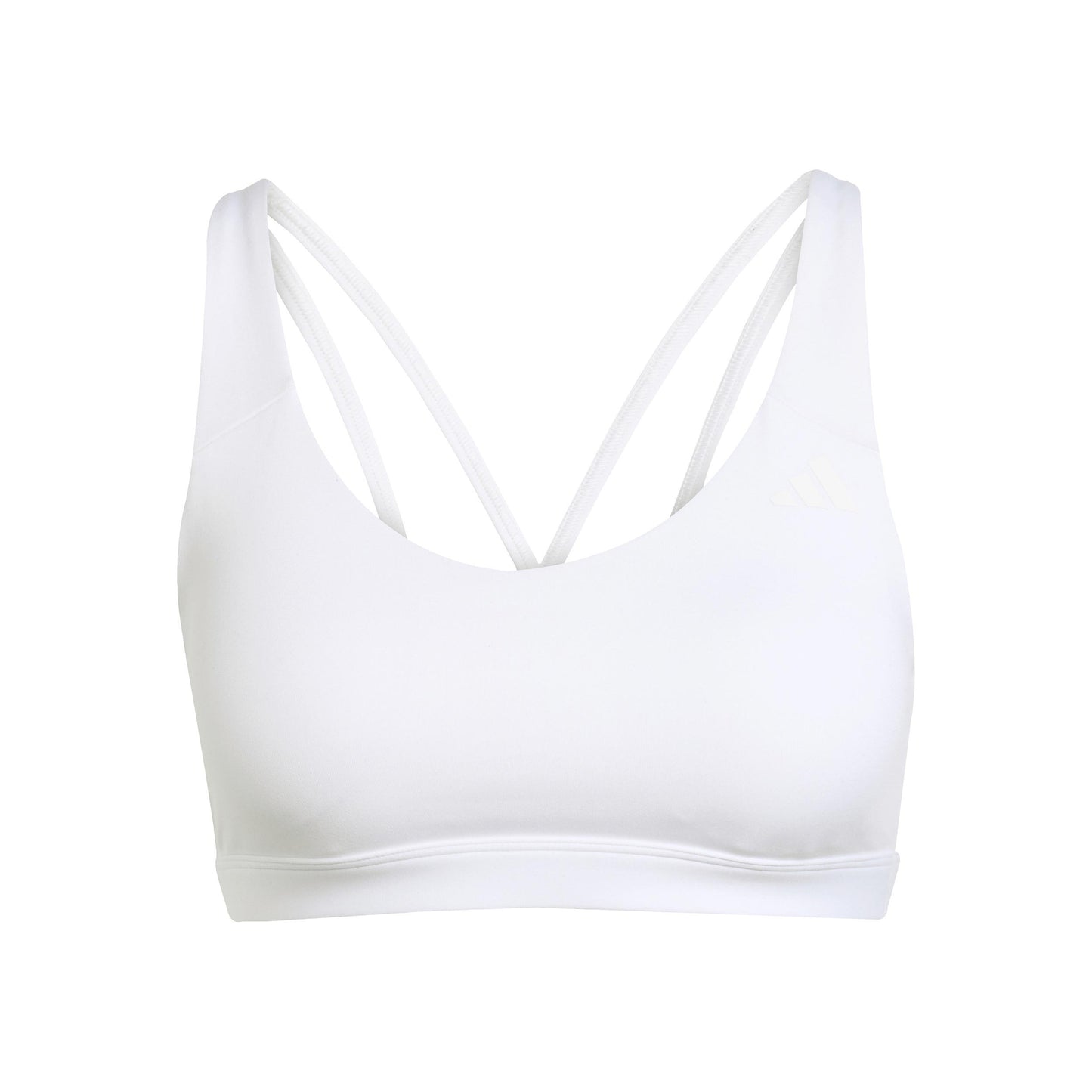 adidas All Me Essentials Mid Support Sport-BH Damen - weiß