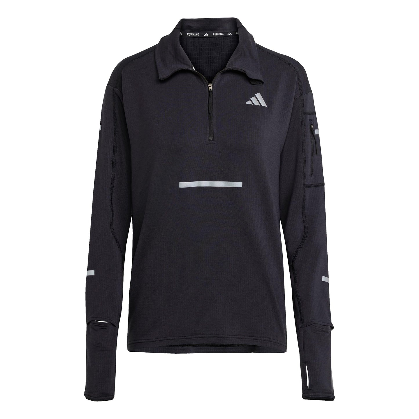 adidas adi365 Warm Half-Zip Laufshirt Damen-schwarz